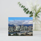 Vancouver, kanadische Skyline Postkarte (Stehend Vorderseite)
