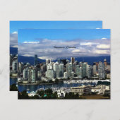 Vancouver, kanadische Skyline Postkarte (Vorne/Hinten)