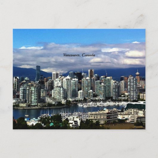Vancouver, kanadische Skyline Postkarte (Vorderseite)