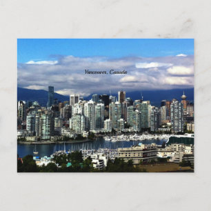 Vancouver, kanadische Skyline Postkarte