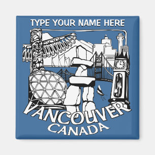 Vancouver Kühlschrankmagnete Personalisiert Souven Magnet
