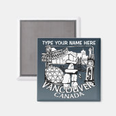 Vancouver Kühlschrankmagnete Personalisiert Souven Magnet (Vorderseite/Rückseite)