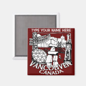 Vancouver Kühlschrankmagnete Personalisiert Souven Magnet (Vorderseite/Rückseite)