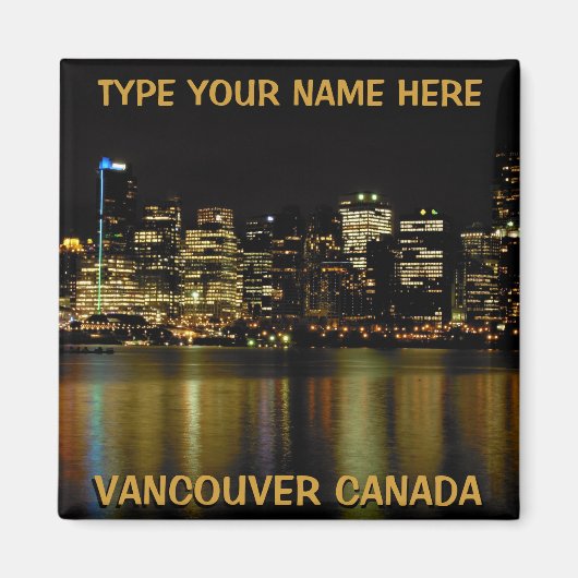 Vancouver Kühlschrankmagnete Personalisiert Souven Magnet (Vorne)