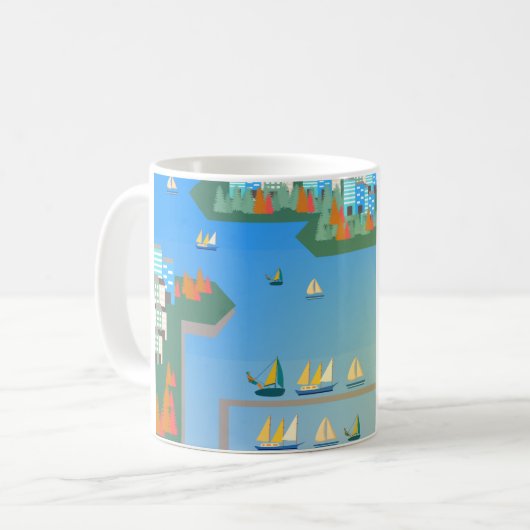 Vancouver Landschaft 2/4 Kaffeetasse (Vorderseite Links)
