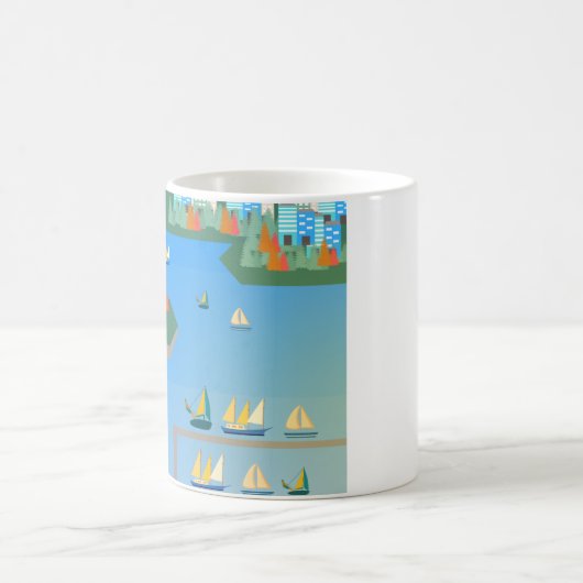 Vancouver Landschaft 2/4 Kaffeetasse (Mittel)