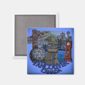Vancouver Magnet BC Souvenir Sehenswürdigkeit Kuns (Vorderseite/Rückseite)