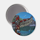 Vancouver Magnet Souvenir Magnet Buttons & Geschen (Vorderseite/Rückseite)