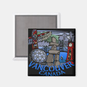 Vancouver Magnet Souvenir Magnet Vancouver Geschen (Vorderseite/Rückseite)