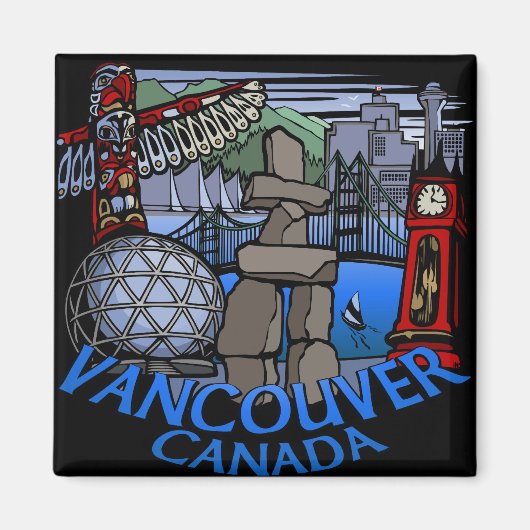 Vancouver Magnet Souvenir Magnet Vancouver Geschen (Vorne)