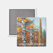 Vancouver Magnet Souvenir Vancouver Sehenswürdigke (Vorderseite/Rückseite)