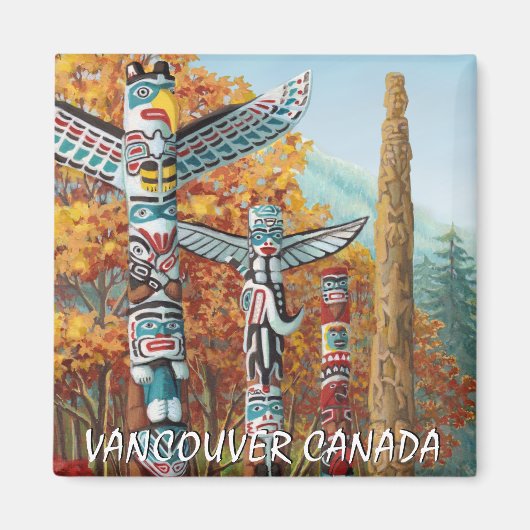 Vancouver Magnet Souvenir Vancouver Sehenswürdigke (Vorne)