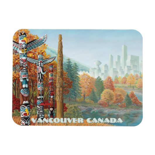 Vancouver Magnet Totem Pole Kühlschrankmagnete (Horizontal)