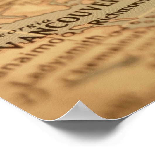 Vancouver Map Poster (Ecke)