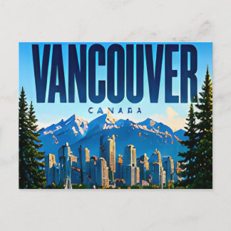 🏔 Vancouver Moderne Küstenstadt Style 🏔 Postkarte