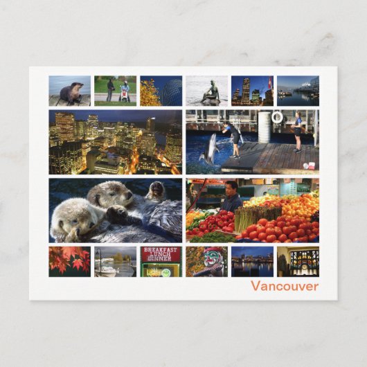 Vancouver Multi-Image 2 Postkarte (Vorderseite)