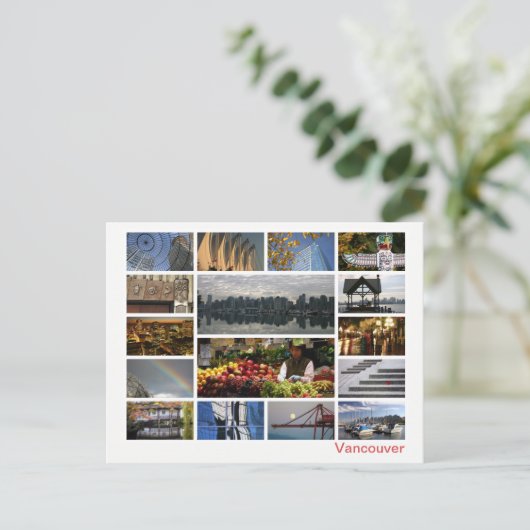 Vancouver Multi-Image Postkarte (Stehend Vorderseite)