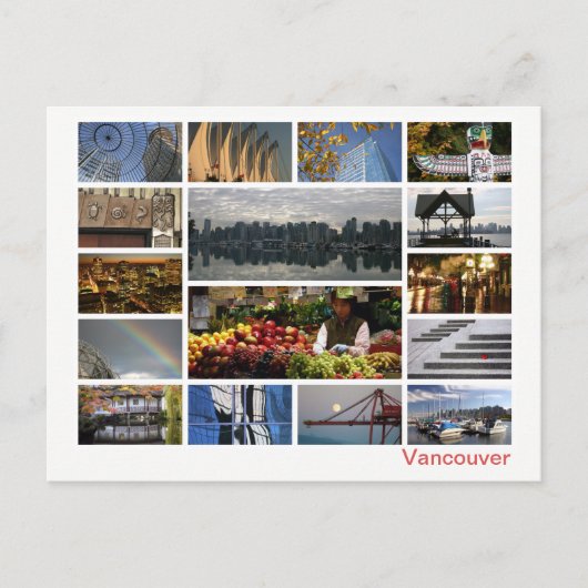 Vancouver Multi-Image Postkarte (Vorderseite)