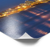 Vancouver nachts fotodruck (Ecke)