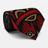 Vancouver Native Art Krawatte Totem Wasserfall (Gerollt)