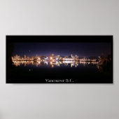 Vancouver Night Panorama Poster (Vorne)