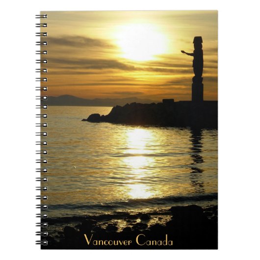 Vancouver Notebook Seascape Souvenir Journal Notizblock (Vorderseite)
