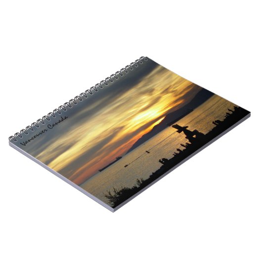 Vancouver Notebook Seascape Souvenir Journal Notizblock (Linke Seite)