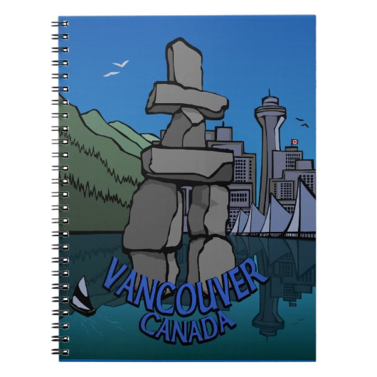 Vancouver Notebook-Sehenswürdigkeit Souvenir Journ Notizblock (Vorderseite)