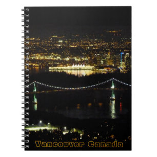 Vancouver Notebook Vancouver Cityscape Souvenir Notizblock