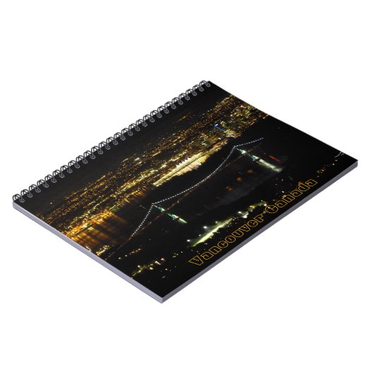 Vancouver Notebook Vancouver Cityscape Souvenir Notizblock (Linke Seite)