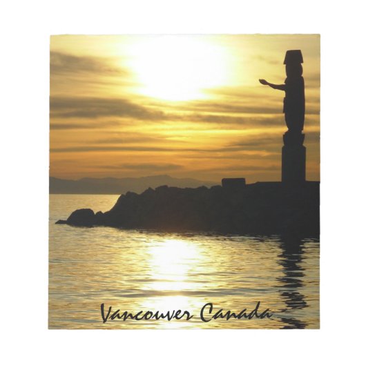 Vancouver Notepad Personalisiert Vancouver Souveni Notizblock (Vorderseite)