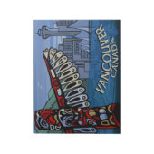 Vancouver Notepad Vancouver Sehenswürdigkeiten Sou Notizblock (Rotiert)