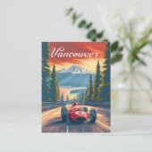 Vancouver Oldtimer-Rennwagen Postkarte (Stehend Vorderseite)