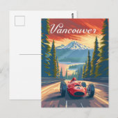 Vancouver Oldtimer-Rennwagen Postkarte (Vorne/Hinten)