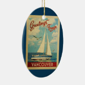 Vancouver Ornament Sailboat Vintag B.C. Kanada (Rechts)