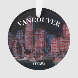 Vancouver Panoramic Souvenir Weihnachtsdekoration Ornament