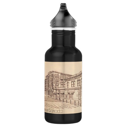 Vancouver Personalisiert Gastown Edelstahlflasche (Rechts)