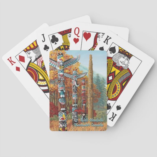 Vancouver Playing Cards Totem Poles Karten Spielkarten (Rückseite)