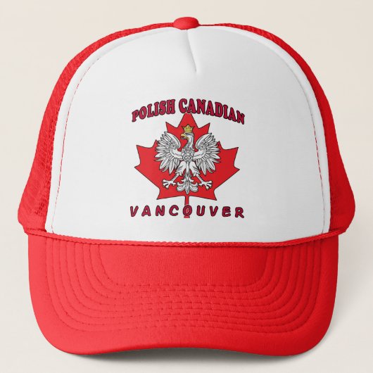 Vancouver Polnisch kanadisches Leaf Truckerkappe (Vorderseite)