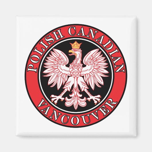 Vancouver Polnischer Adler Magnet (Vorne)