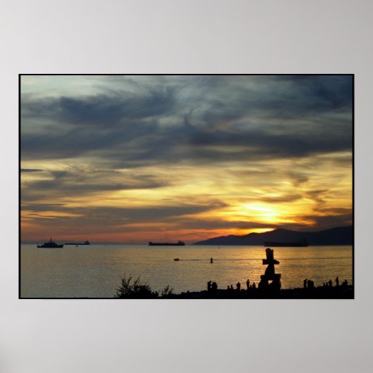 Vancouver Poster BC Sunset Seascape Print (Vorne)