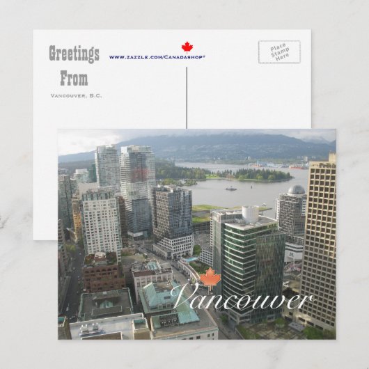 Vancouver Postkarte (Vorne/Hinten)