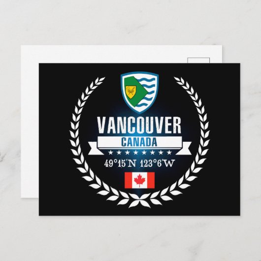 Vancouver Postkarte (Vorne/Hinten)