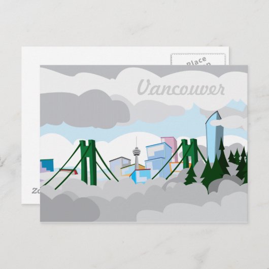 Vancouver Postkarte (Vorne/Hinten)