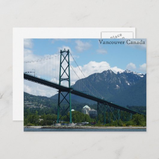 Vancouver Postkarten Libelle Gate Personalisierte  (Vorne/Hinten)