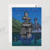 Vancouver Postkarten Personalisiert Vancouver Card (Vorne/Hinten)