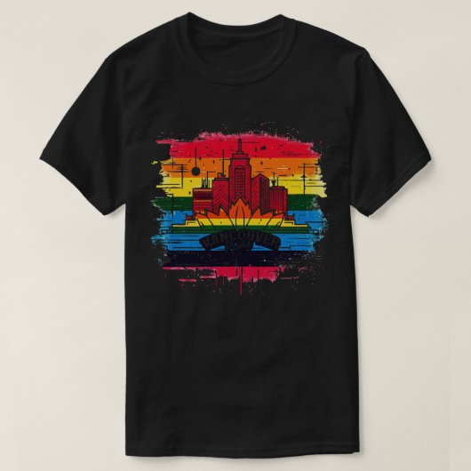 Vancouver Pride Retro Design T-Shirt (Design vorne)