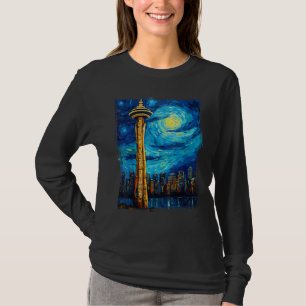 Vancouver Retro Vintag Vancouver Canada Van Gogh T-Shirt