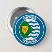 Vancouver Round Emblem Button (Vorne & Hinten)