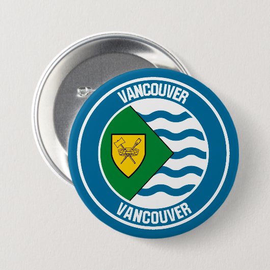 Vancouver Round Emblem Button (Vorne & Hinten)